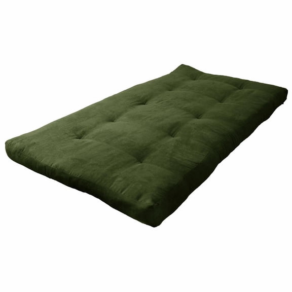 Blazing Needles Vitality 6-inch Microsuede Twin-size Futon Mattress - Hunter Green - Hunter Green