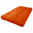thumbnail image 1 of Blazing Needles Vitality 7-inch Microsuede Twin-size Futon Mattress - Tangerine Dream, 1 of 1