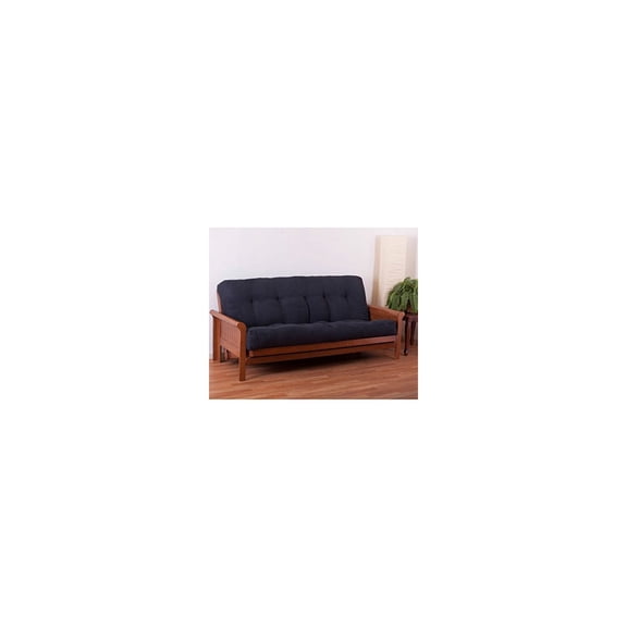Blazing Needles Vitality 8-inch Microsuede Full-size Futon Mattress - Steel Grey - Steel Grey