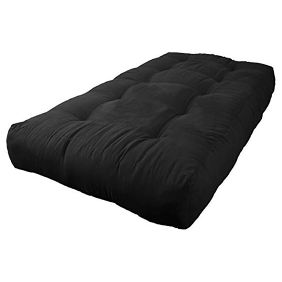 Blazing Needles Vitality 9-inch Microsuede Twin-size Futon Mattress-Color:Black,Size:Twin