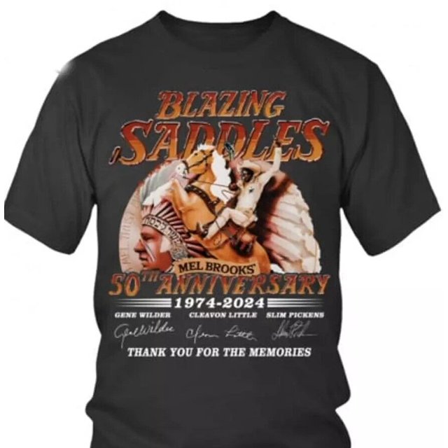 Blazing Saddles Mel Brooks’ 50Th Anniversary TShirt Thank You For The