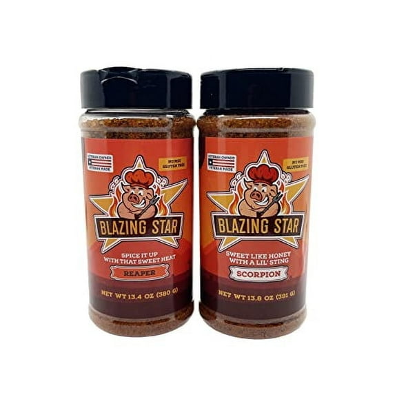 Blazing Star BBQ Blazing Bundle (Reaper Rub & Seasoning/Scorpion Rub & Seasoning)