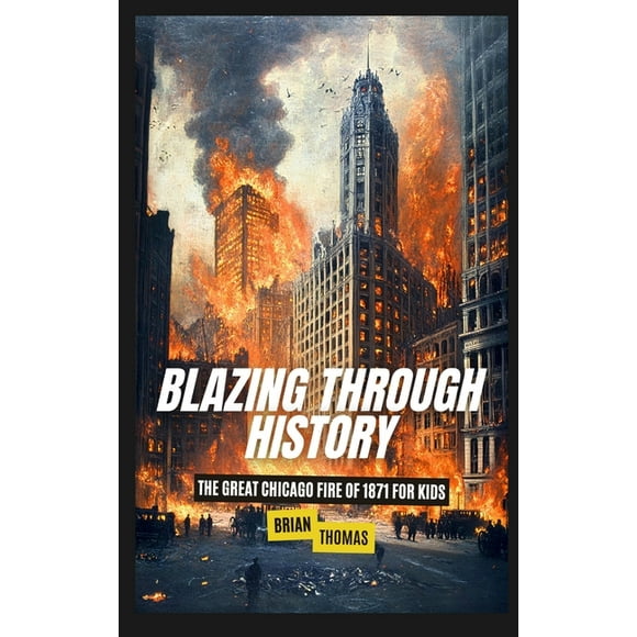 Blazing Through History: The Great Chicago Fire of 1871 for Kids, (Hardcover)