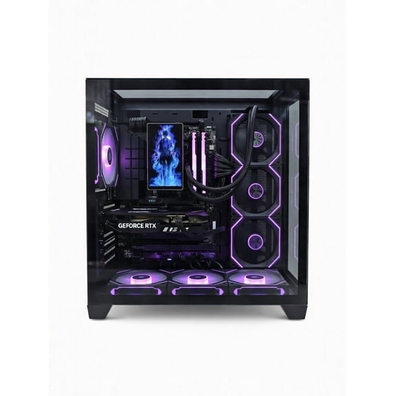 Blazingtech EX Blaze Gaming Desktop PC, AMD Ryzen 5 7600x, GeForce RTX 5060, 32GB RAM, 1TB NVMe, BLACK