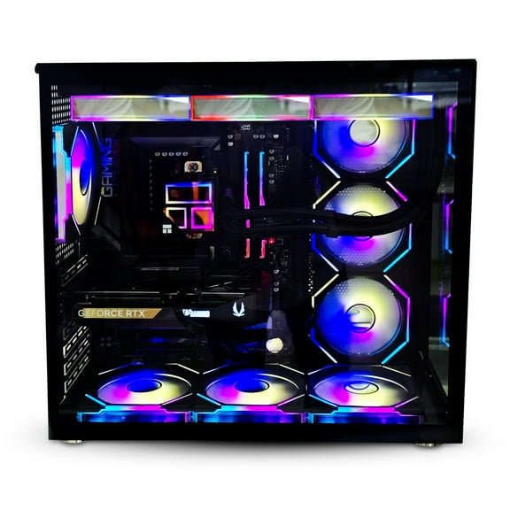 Blazingtech EX Blaze Gaming Desktop PC, Intel I5-14600, GeForce RTX 5060TI, 32GB RAM, 1TB NVMe, Black