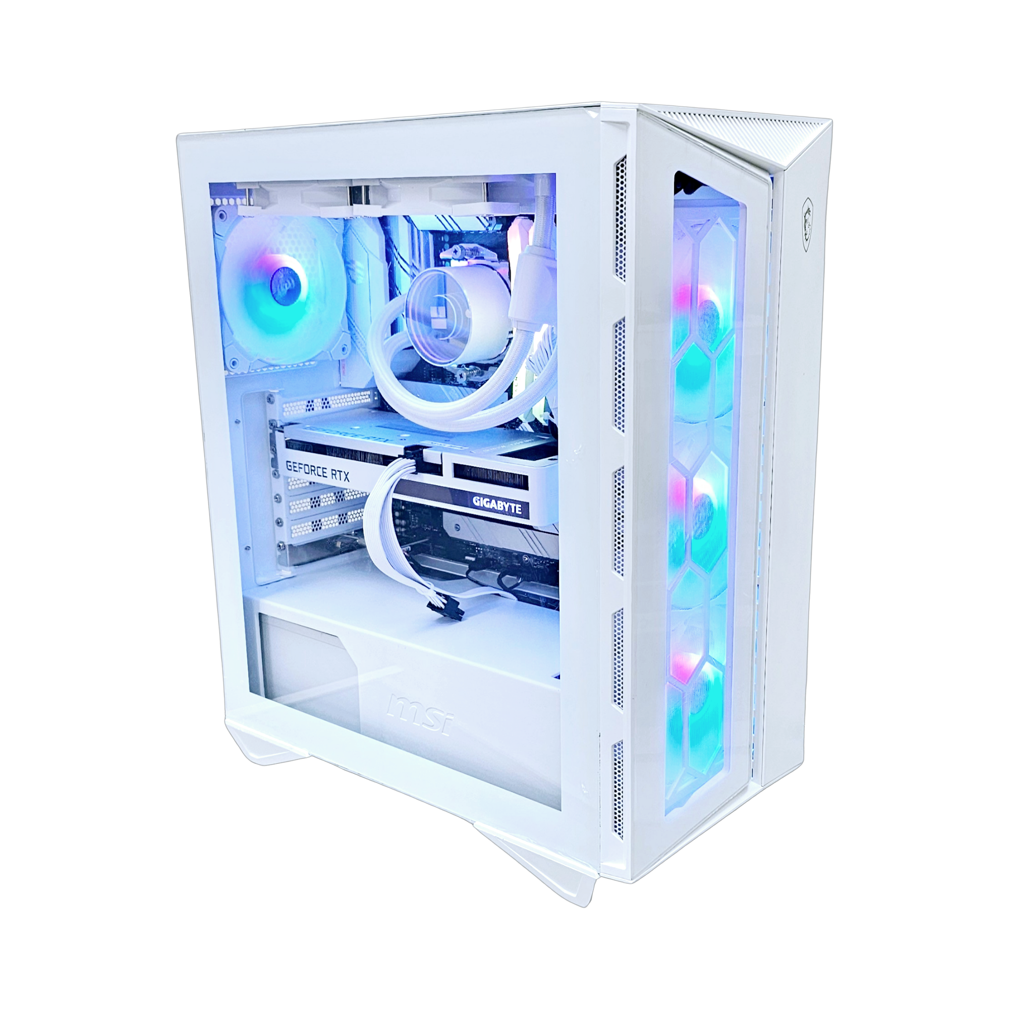 BlazingTech MAX Custom Built Gaming PC Geforce RTX 4060Ti+ RYZEN 7 5700 + 16GB DDR4 RAM + 1