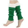 thumbnail image 1 of Blczomt 1 Pairs Fuzzy Women Socks Leg Warmer Socks Ribbed Knit Thermal Socks, 1 of 3