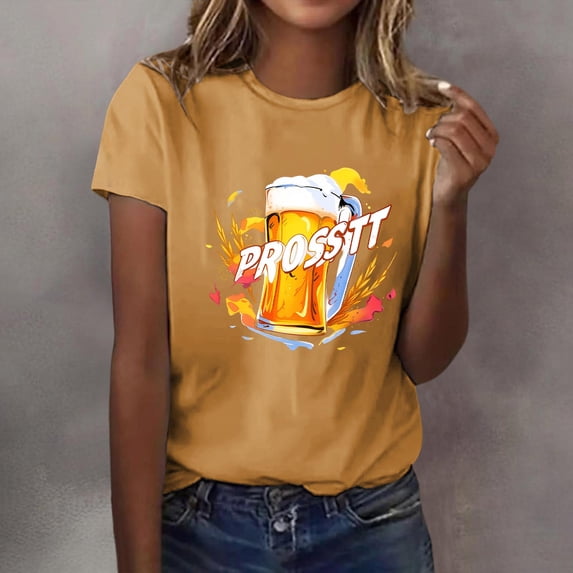 Blczomt 2026 Casual Tops for Women Yellow Short Sleeve Blouse Trendy Womens Shirts,XXL
