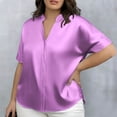 thumbnail image 1 of Blczomt 2026 Women Shirts Dressy Purple Shirts Summer Y2K Womens Blouses,L, 1 of 5