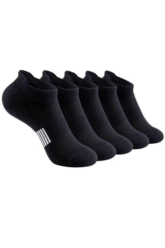 5 Pairs Women Socks Cotton Athletic Ankle Socks Quick Dry Soft Socks