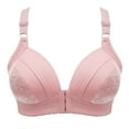 thumbnail image 1 of Blczomt Bralettes for Women Front Closure Push Up Pink No Underwire Comfort Bras, 1 of 2