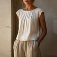 thumbnail image 1 of Blczomt Casual Trendy Tops for Women 2026 White Lightweight T Shirt Blouses for Women Plus Size,XL, 1 of 8
