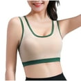 thumbnail image 1 of Blczomt Cotton Sport Bras Woman Racerback Seamless High Support Gym Bras, 1 of 8