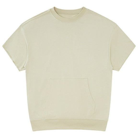 Blczomt Crew Neck Womens Casual Tops Plain Short Sleeve T Shirts Cotton Green Pocket Solid T Shirts for Women