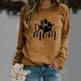 thumbnail image 1 of Blczomt Crewneck Women Sweatshirt Fall Fashion Preppy Brown Pullover Sweatshirts Graphic Dog Mom Clothes for Teen Girls, 1 of 3