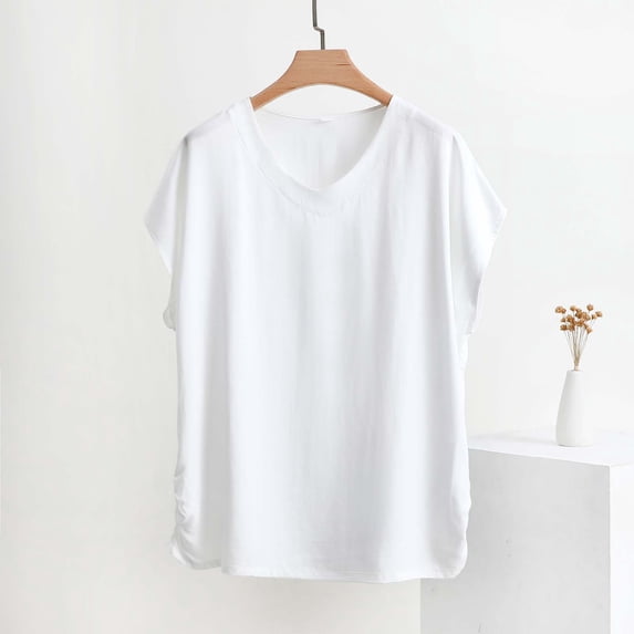 Blczomt Dressy Womens Summer Tops Y2K White T Shirts 2026 Lightweight Ladies Tops and Blouses