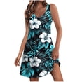 thumbnail image 1 of Blczomt Floral Womens Dresses Mini Summer Beach Sundress Boho with Pockets Casual Dress Women, 1 of 5