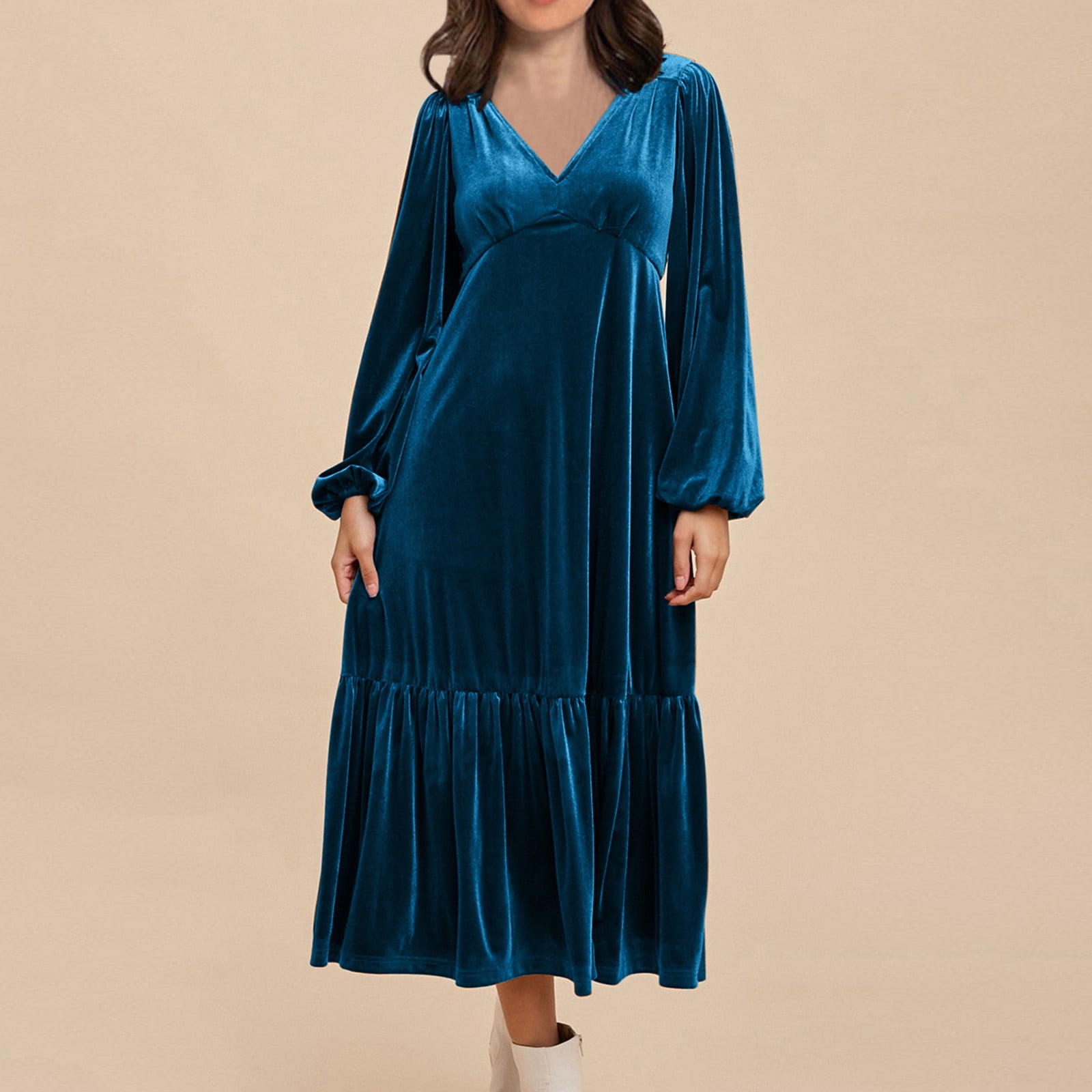 a line plus size velvet dress Copley Shoulder Drape Velvet Gown