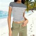 thumbnail image 1 of Blczomt Going Out Tops for Women Trendy Summer Dressy Cute Gray Tops Cropped 2026 Casual,XL, 1 of 7