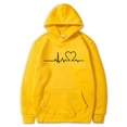 thumbnail image 1 of Blczomt Graphic Sweatshirts Men Pullover Hoodies Yellow Casual Long Sleeve Fashion, 1 of 6
