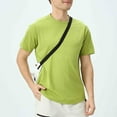 thumbnail image 1 of Blczomt Green Short Sleeve Shirts for Men Oversized Big & Tall Workout Athletic T-Shirts Quick Dry Running Summer Tshirts Men, 1 of 9