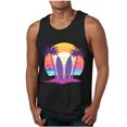 thumbnail image 1 of Blczomt Gym Men's Tank Tops Sleeveless Tees Muscle Black Beach Graphic Workout Shirts, 1 of 4