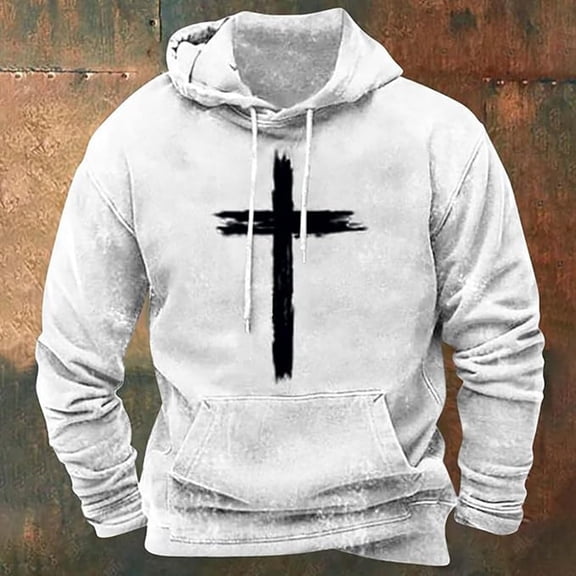 Blczomt Hoodie Men Pullover Graphic Hoodies 2025 Trendy White Long Sleeve Clothes