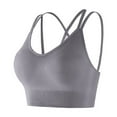 thumbnail image 1 of Blczomt Longline Womens Sports Bras Strappy Workout Spaghetti Straps Yoga Bras, 1 of 3