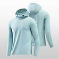 thumbnail image 1 of Blczomt Men's Sweatshirts Pullover Casual Plain Hoodies Fall Winter Long Sleeve Blue Fashion Clothing,XS, 1 of 9