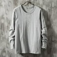 thumbnail image 1 of Blczomt Mens Sweatshirts Plain Cotton Pullover Long Sleeve Gray Crew Neck Fall Mens Clothing, 1 of 6