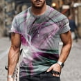 thumbnail image 1 of Blczomt Mens T-Shirts Clearance Under $5 Gray Short Sleeve Crew Neck Graphic T Shirt 3xl, 1 of 5