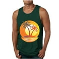thumbnail image 1 of Blczomt Mens Workout Tank Tops Sleeveless Gym Tees Muscle Beach Graphic Green Workout Mens Fashion, 1 of 4