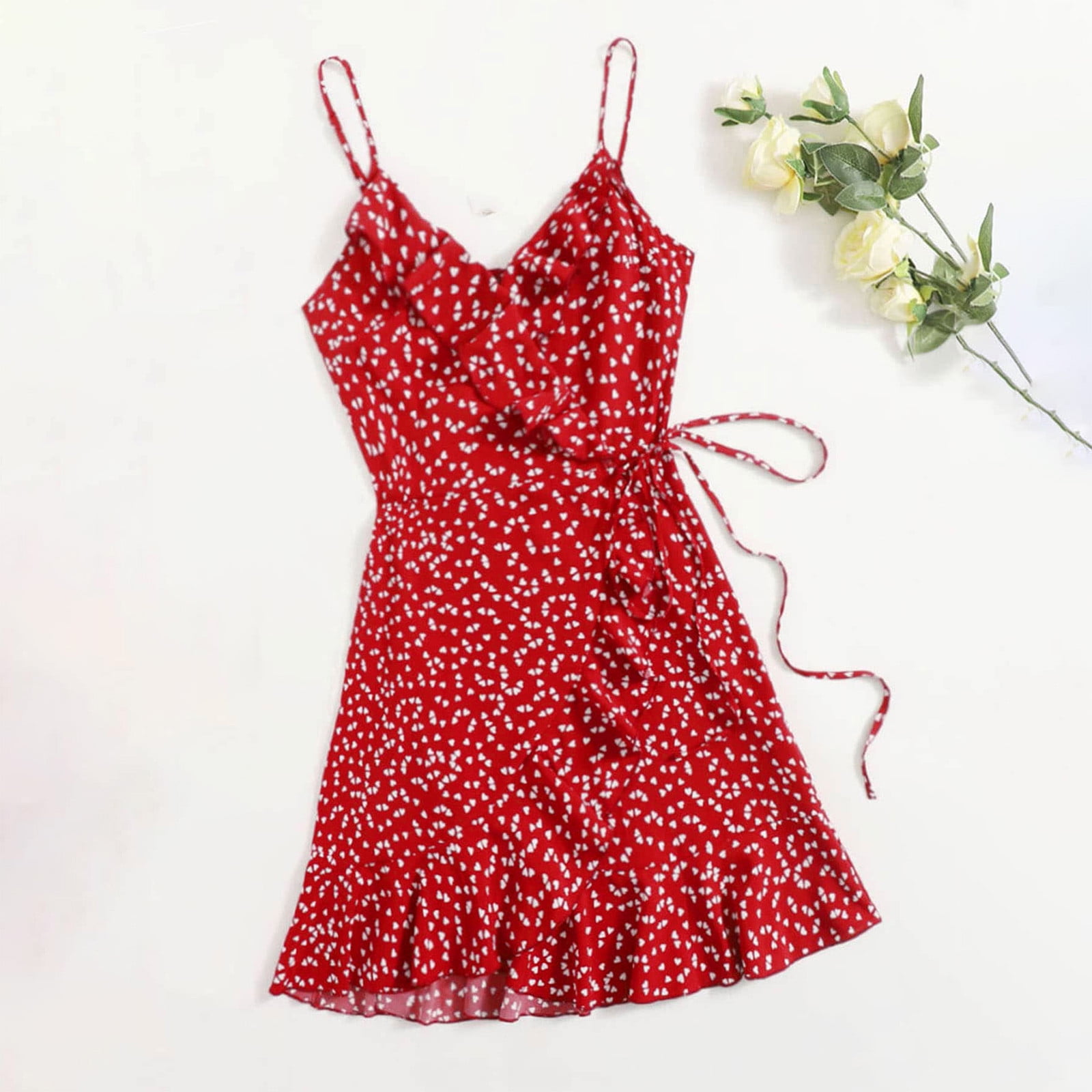 Blczomt Mini Summer Dresses for Women Floral Casual Sundress 2025 Beach ...