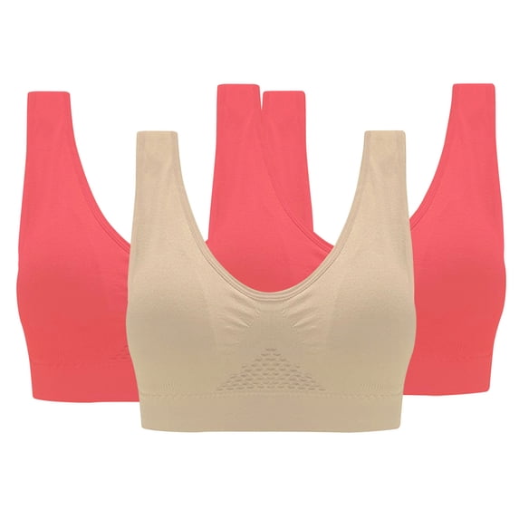 Blczomt Plus Size Sport Bras for Women No Underwire High Impact Breathable Yoga Push Up Bras