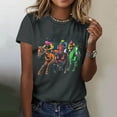 thumbnail image 1 of Blczomt Plus Size Tops for Women Short Sleeve Spring Summer Casual Tees Loose Graphic Animal Print Blouses for Women, 1 of 5