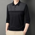 thumbnail image 1 of Blczomt Polo Golf Polos for Men Long Sleeve Black Dress Shirt Button Formal Fashion Mens Clothes Clearance Sale, 1 of 6