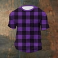 thumbnail image 1 of Blczomt Purple Shirt Men Crewneck Casual Big & Tall Shirts Big and Tall Waffle Summer Polka Dot Men's T-Shirts, 1 of 6