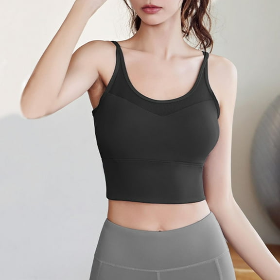 Blczomt Seamless Sports Bras for Women Plus Size High Impact Running Workout Crop Tops Bra