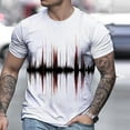 thumbnail image 1 of Blczomt Short Sleeve Mens Shirts White Crew Neck Graphic T Shirts 3xl, 1 of 3