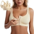 thumbnail image 1 of Blczomt Sports Bras Women Plus Size Front Closure No Underwire Supportive Bras, 1 of 9