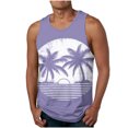 thumbnail image 1 of Blczomt Summer Mens Tank Tops Under $5 Sleeveless Tank Gym Purple Beach Vacation Tees, 1 of 4