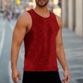 thumbnail image 1 of Blczomt Summer Saving Clearance 2025!Men's Sleeveless Shirts Workout Tank Tops Red Gym Athletic Summer Tees, 1 of 7