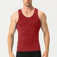 thumbnail image 1 of Blczomt Summer Shirts for Men Workout Plain Tank Tops Red Undershirt Solid Sleeveless Men Tops, 1 of 4