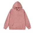 thumbnail image 1 of Blczomt Sweatshirt Men Hoodie Plain Fleece Hoodie Warm Winter Pink Casual Fall Clothes, 1 of 3