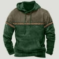 thumbnail image 1 of Blczomt Sweatshirt Men Western Aztec Hoodie Pullover Casual Green Pockets Long Sleeve Men Clothing, 1 of 3