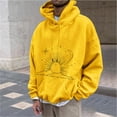 thumbnail image 1 of Blczomt Sweatshirts for Men Pullover Plain Hoodies Fall Winter Yellow Long Sleeve Casual Men's Fashion, 1 of 5