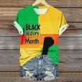 Blczomt T Shirts Women Black History Month Short Sleeve 2025 TShirt