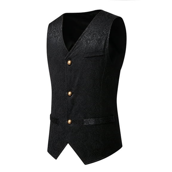 Blczomt Tall Tank Tops for Men 2025 Sleeveless Suit Vest Formal Pockets Summer Black Shirt