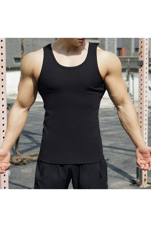 Tall Tank Tops for Men Summer Classic Workout Tank Tops Muscle 2025 Black Undershirt Men Shirts