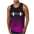 thumbnail image 1 of Blczomt Tank Tops Men Tall Muscle Sleeveless Tees Casual Pink Summer Beach Men's Fashion, 1 of 4